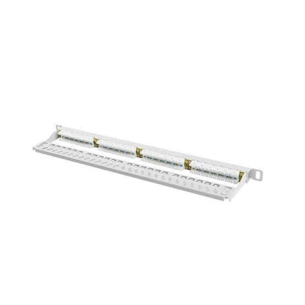 Patchpanel 24 UTP Portar Kategori 6 Lanberg PPU6-0024-S Grå