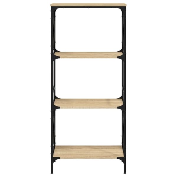 vidaXL bogreol 6 hylder 59x35x132 cm konstrueret træ sonoma-eg