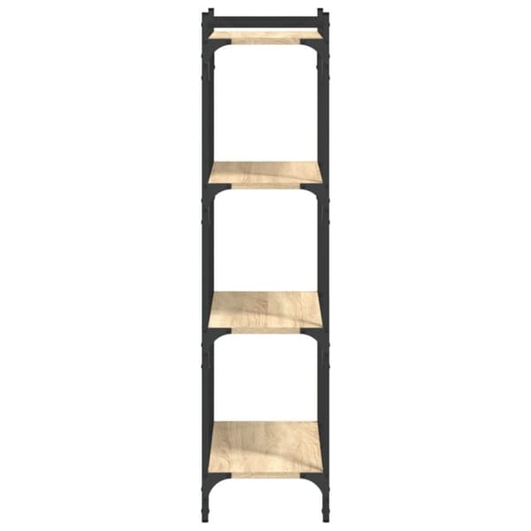 vidaXL Bokhylla 4 hyllplan sonoma-ek 60x30x120 cm konstruerat trä