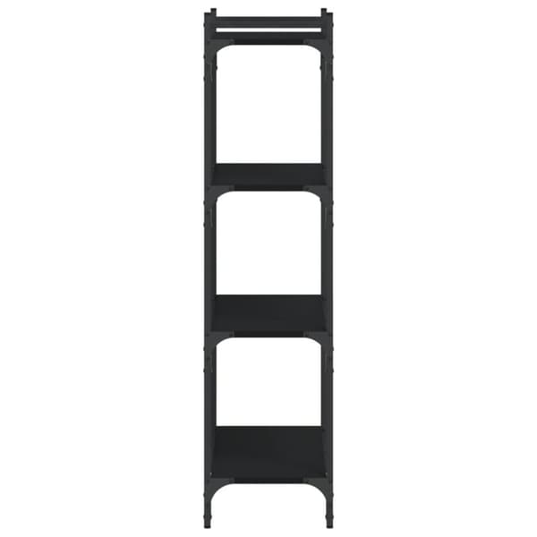 vidaXL Bokhylla 4 hyllplan svart 60x30x120 cm konstruerat trä