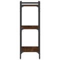 Miniatyrbillede 4 af 10: vidaXL bogreol 3 hylder 40x30x86 cm konstrueret træ brun