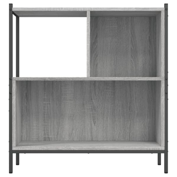 vidaXL bogreol 72x28x77,5 cm konstrueret træ grå sonoma-eg