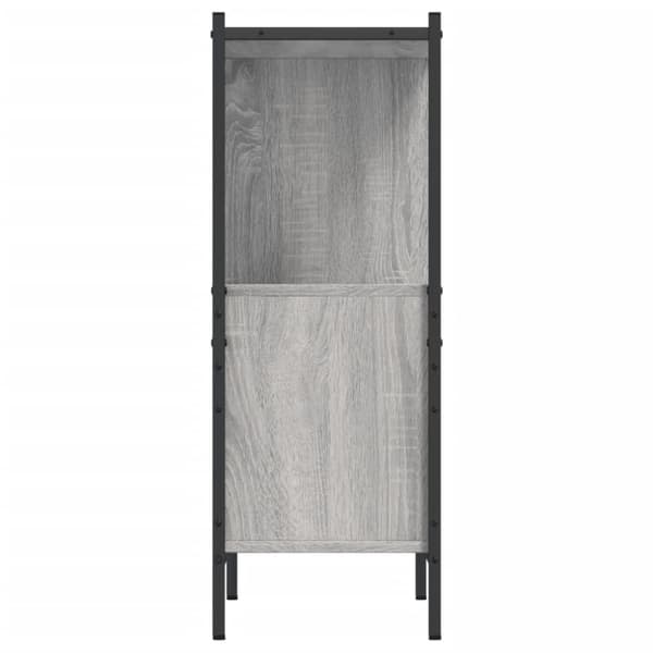vidaXL bogreol 72x28x77,5 cm konstrueret træ grå sonoma-eg