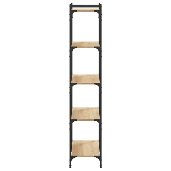 vidaXL bogreol 5 hylder 80x30x154 cm konstrueret træ sonoma-eg