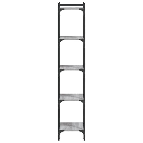 vidaXL bogreol 40x30x154 cm 5 hylder konstrueret træ grå sonoma-eg