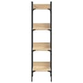 Miniatyrbillede 4 af 11: vidaXL bogreol med 4 hylder 35x30x138,5 cm konstrueret træ sonoma-eg