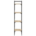 Miniatyrbillede 5 af 11: vidaXL bogreol med 4 hylder 35x30x138,5 cm konstrueret træ sonoma-eg
