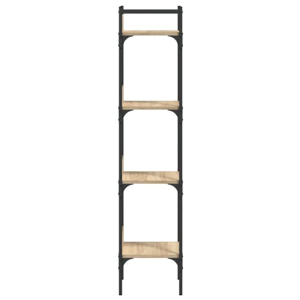 vidaXL Bokhylla 4 hyllplan sonoma-ek 35x30x138,5 cm konstruerat trä