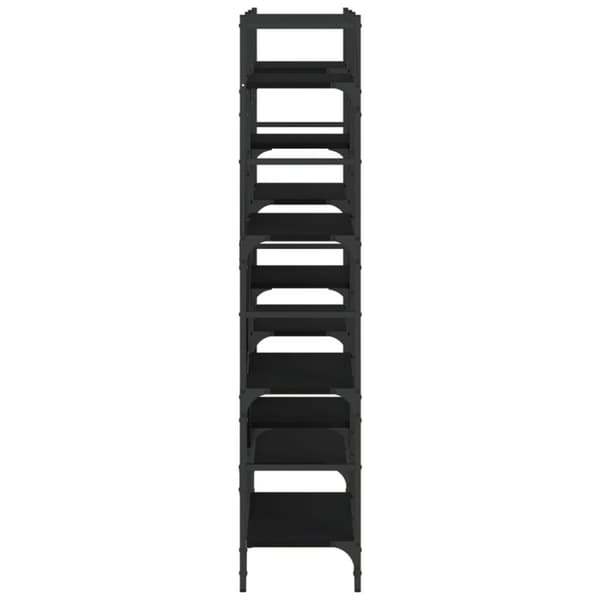 vidaXL bogreol 160x28,5x136,5 cm konstrueret træ sort