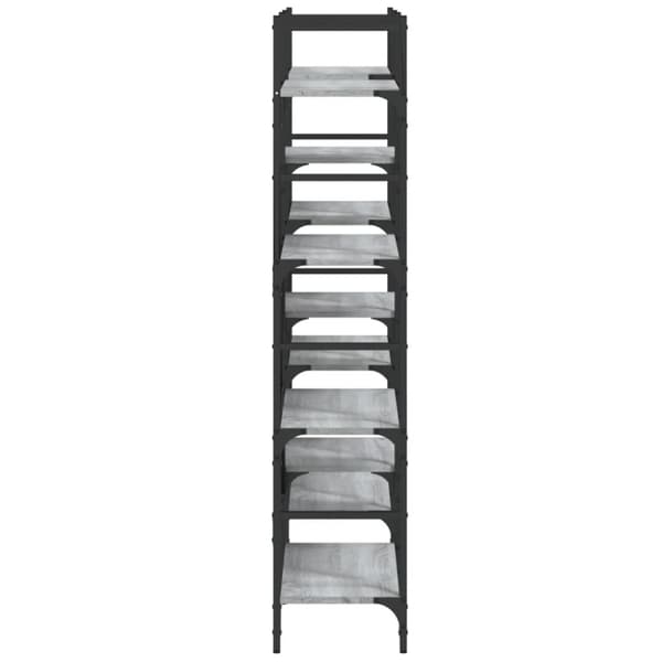 vidaXL bogreol 160x28,5x136,5 cm konstrueret træ grå sonoma-eg