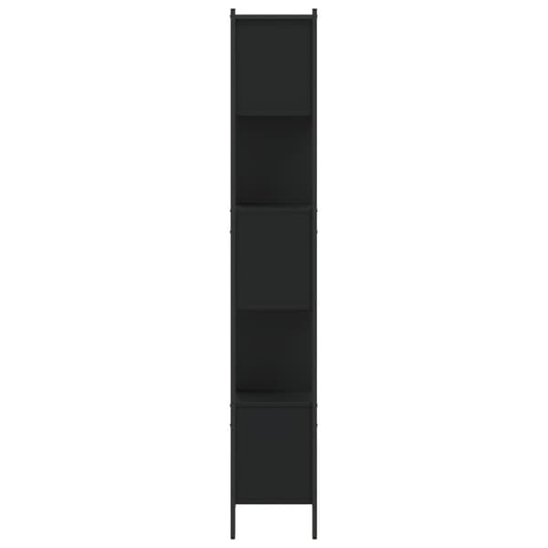vidaXL bogreol 102x28x172 cm konstrueret træ sort
