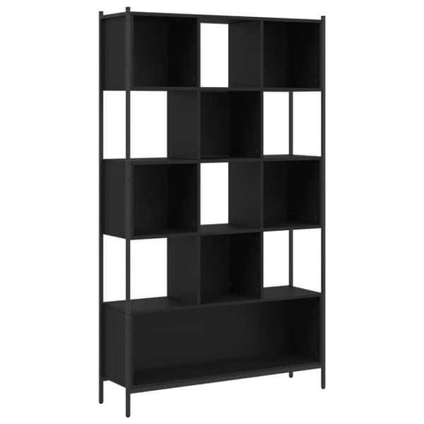 vidaXL bogreol 102x28x172 cm konstrueret træ sort