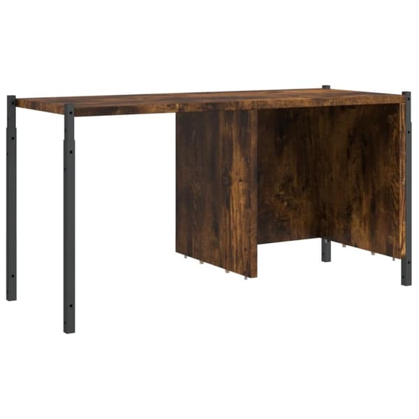 vidaXL bogreol 72x28x172 cm konstrueret træ røget egetræsfarve