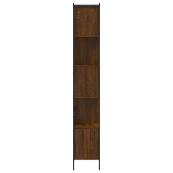 vidaXL bogreol 72x28x172 cm konstrueret træ brun egetræsfarve