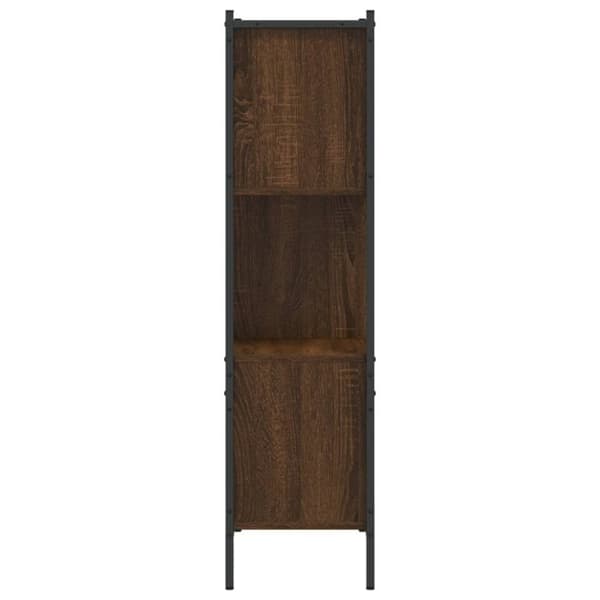 vidaXL bogreol 72x28x109 cm konstrueret træ brun egetræsfarve
