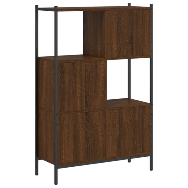 vidaXL bogreol 72x28x109 cm konstrueret træ brun egetræsfarve