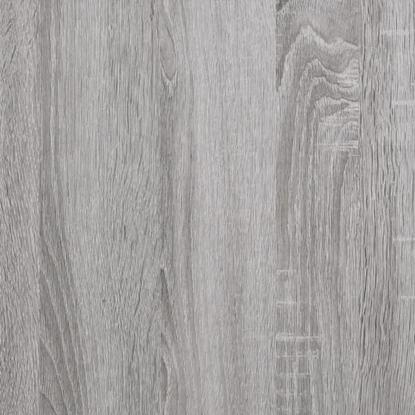 vidaXL bogreol 3 hylder 70x30x109,5 cm konstrueret træ grå sonoma-eg