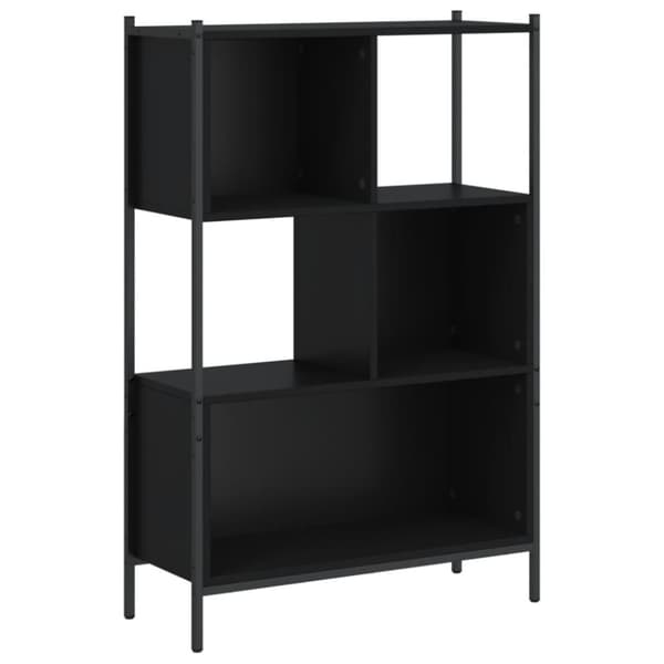 vidaXL bogreol 72x28x109 cm konstrueret træ sort