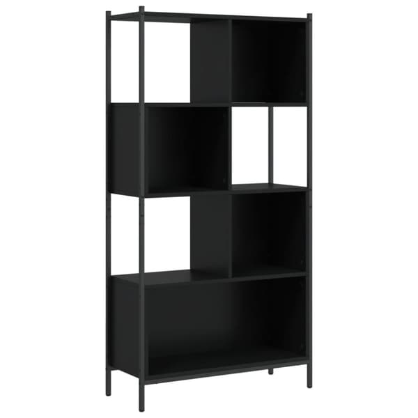 vidaXL bogreol 72x28x172 cm konstrueret træ sort