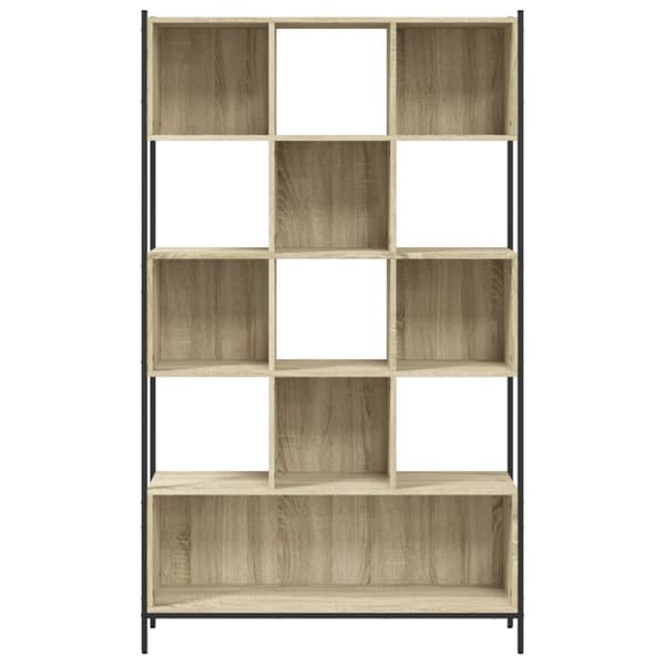vidaXL bogreol 102x28x172 cm konstrueret træ sonoma-eg