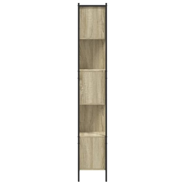 vidaXL bogreol 102x28x172 cm konstrueret træ sonoma-eg