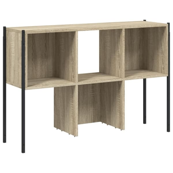 vidaXL bogreol 102x28x172 cm konstrueret træ sonoma-eg