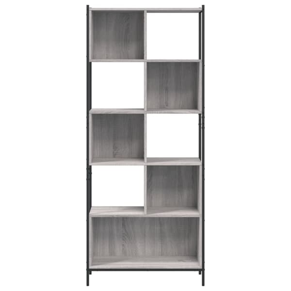 vidaXL bogreol 72x28x172 cm konstrueret træ grå sonoma-eg