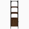 Miniatyrbillede 6 af 11: vidaXL bogreol med 3 hylder 70x30x109,5 cm konstrueret træ brun eg