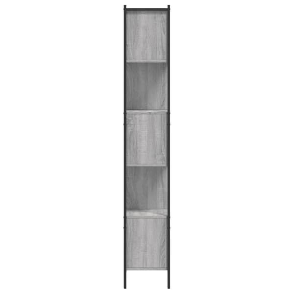 vidaXL bogreol 102x28x172 cm konstrueret træ grå sonoma-eg