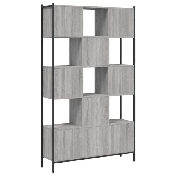 vidaXL bogreol 102x28x172 cm konstrueret træ grå sonoma-eg