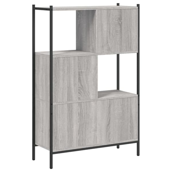 vidaXL bogreol 72x28x109 cm konstrueret træ grå sonoma-eg