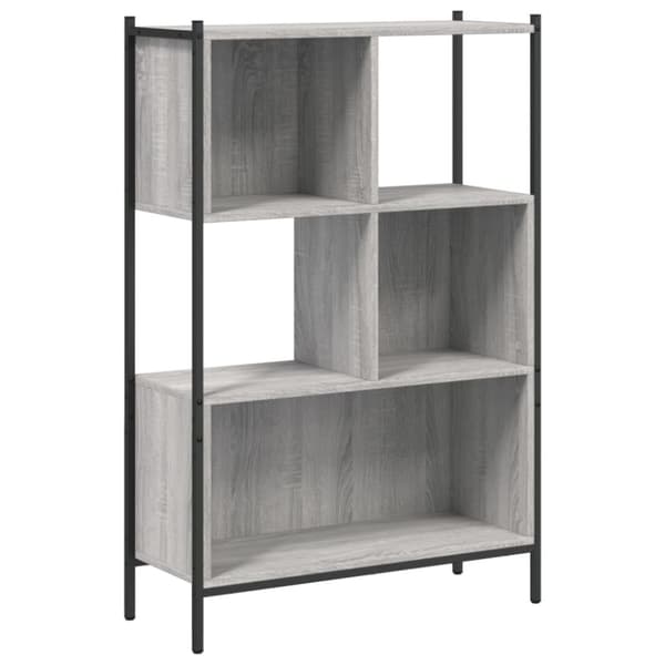 vidaXL bogreol 72x28x109 cm konstrueret træ grå sonoma-eg