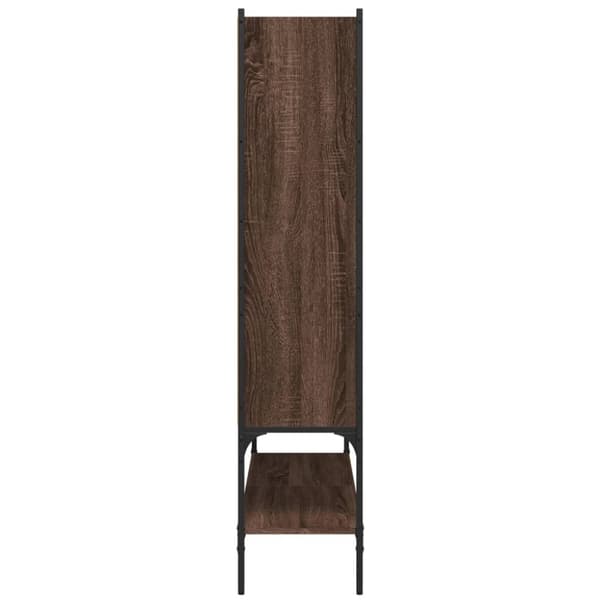 vidaXL bogreol 102x30x141,5 cm konstrueret træ brun egetræsfarve