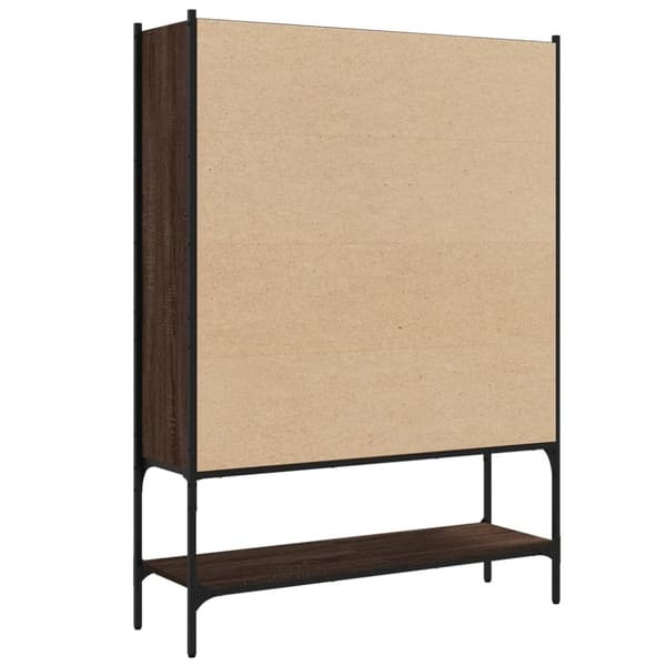 vidaXL bogreol 102x30x141,5 cm konstrueret træ brun egetræsfarve