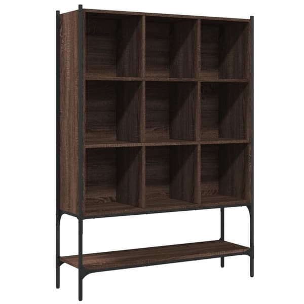 vidaXL bogreol 102x30x141,5 cm konstrueret træ brun egetræsfarve