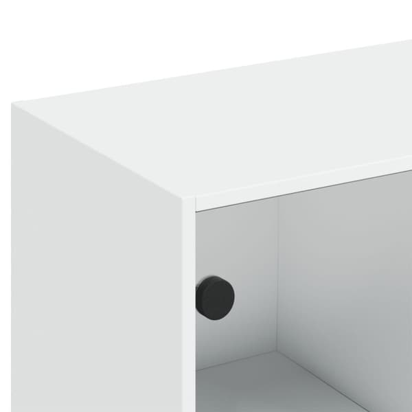 vidaXL bogreol med låger 136x37x142 cm konstrueret træ hvid