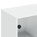 Miniatyrbillede 9 af 11: vidaXL bogreol med låger 136x37x142 cm konstrueret træ hvid