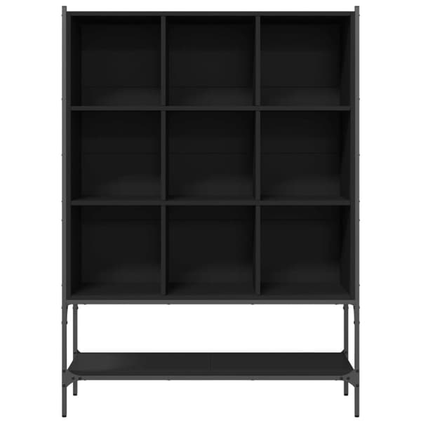 vidaXL bogreol 102x30x141,5 cm konstrueret træ sort