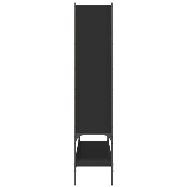vidaXL bogreol 102x30x141,5 cm konstrueret træ sort