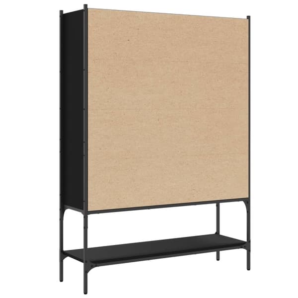 vidaXL bogreol 102x30x141,5 cm konstrueret træ sort