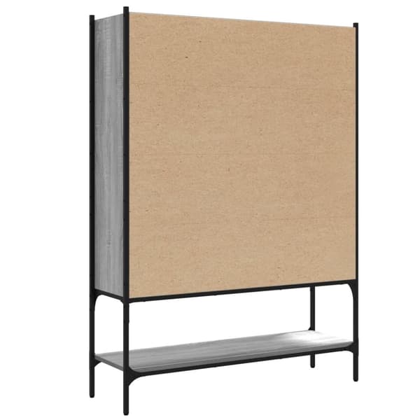 vidaXL bogreol 102x30x141,5 cm konstrueret træ grå sonoma-eg