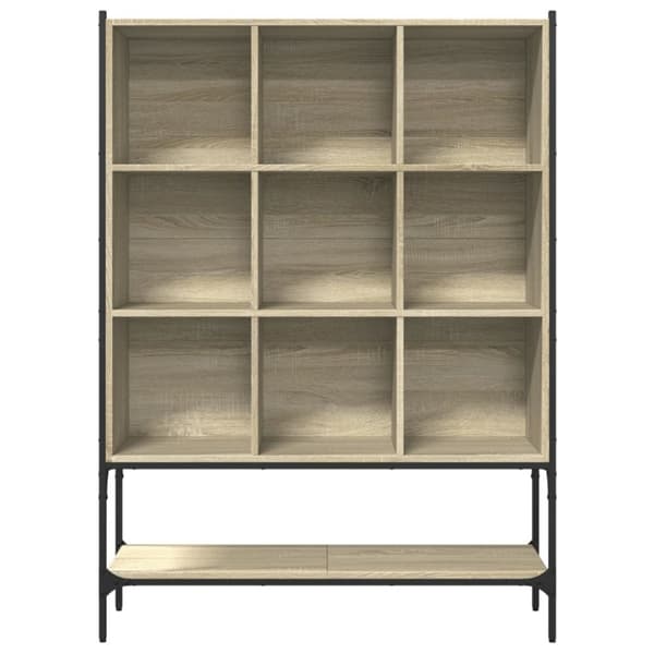 vidaXL bogreol 102x30x141,5 cm konstrueret træ sonoma-eg