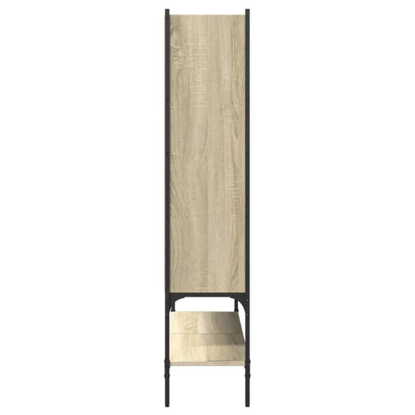vidaXL bogreol 102x30x141,5 cm konstrueret træ sonoma-eg