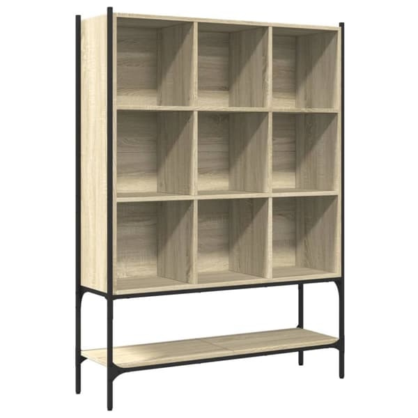 vidaXL bogreol 102x30x141,5 cm konstrueret træ sonoma-eg