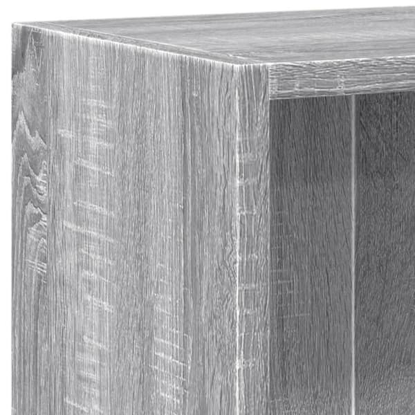 bogreol 60x24x76 cm konstrueret træ grå sonoma-eg