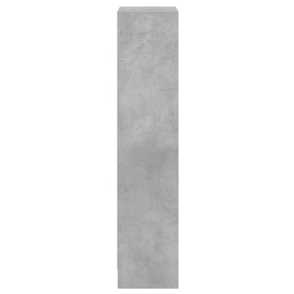 bogreol med 3 hylder 40x24x109 cm konstrueret træ betongrå