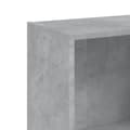 Miniatyrbillede 7 af 7: bogreol med 3 hylder 40x24x109 cm konstrueret træ betongrå