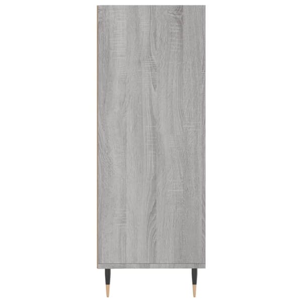 skab 69,5x32,5x90 cm konstrueret træ grå sonoma-eg