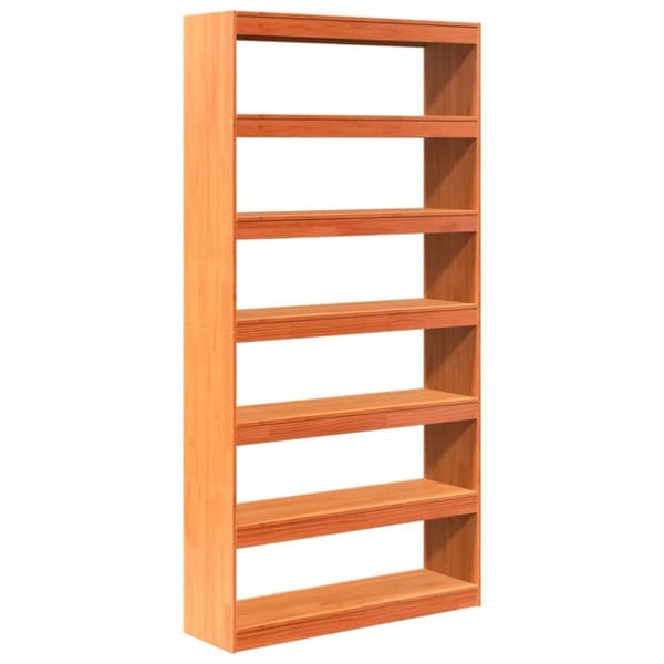 vidaXL bogreol/rumdeler 100x30x199,5 cm massivt fyrretræ