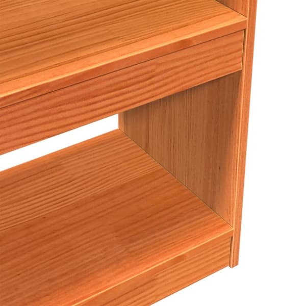 vidaXL bogreol/rumdeler 100x30x199,5 cm massivt fyrretræ